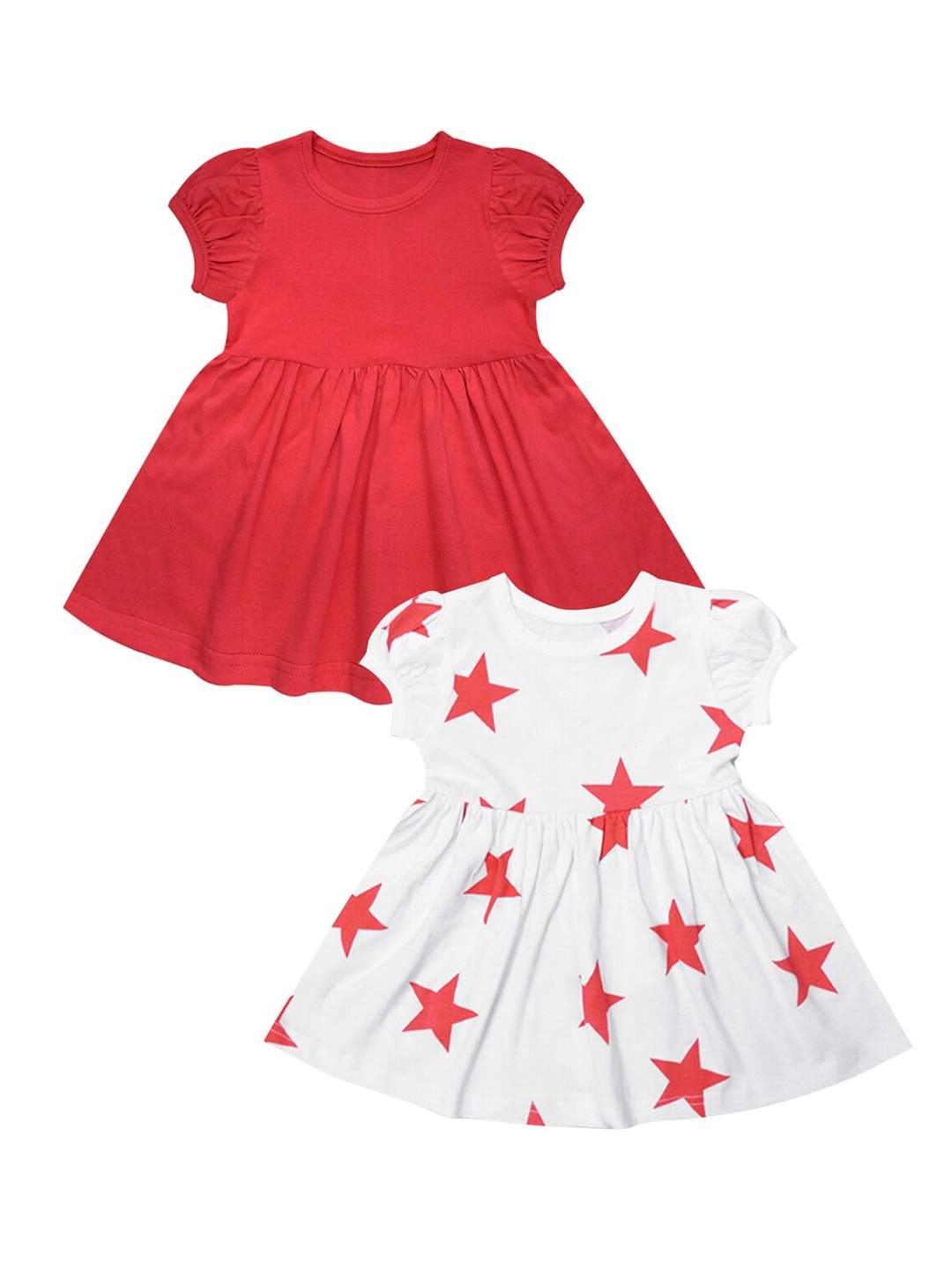 

A T U N Pack Of 2 Red & White Dress