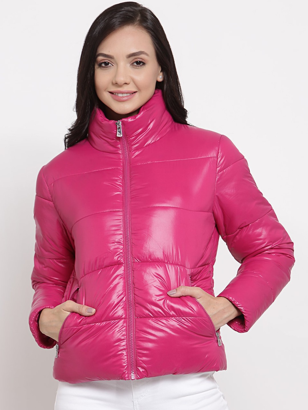 

Mode by Red Tape Women Pink Padded Jacket