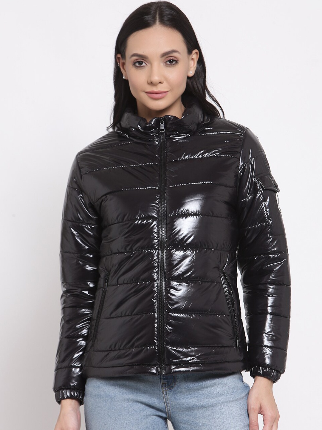 

Mode by Red Tape Women Black Padded Jacket