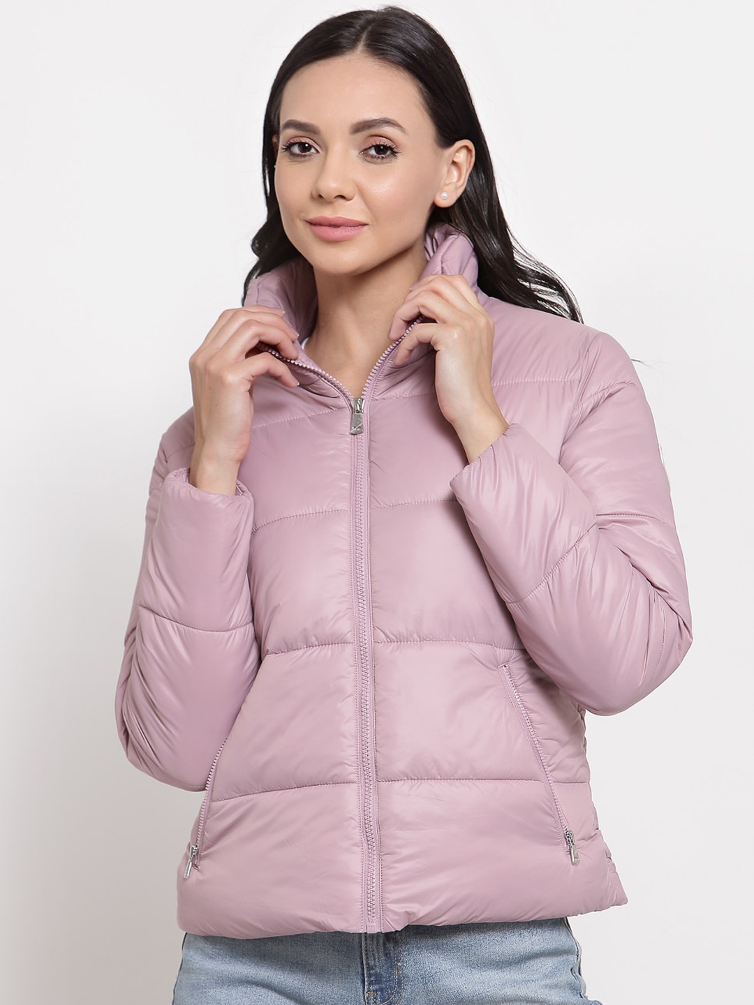

Mode by Red Tape Women Pink Padded Jacket