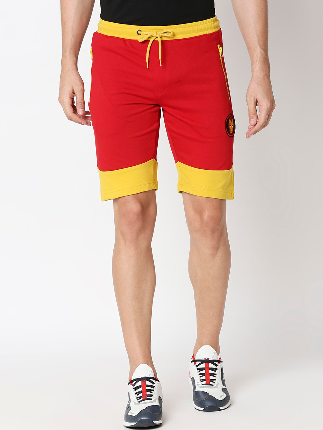 

Bewakoof Men Red Sports Shorts