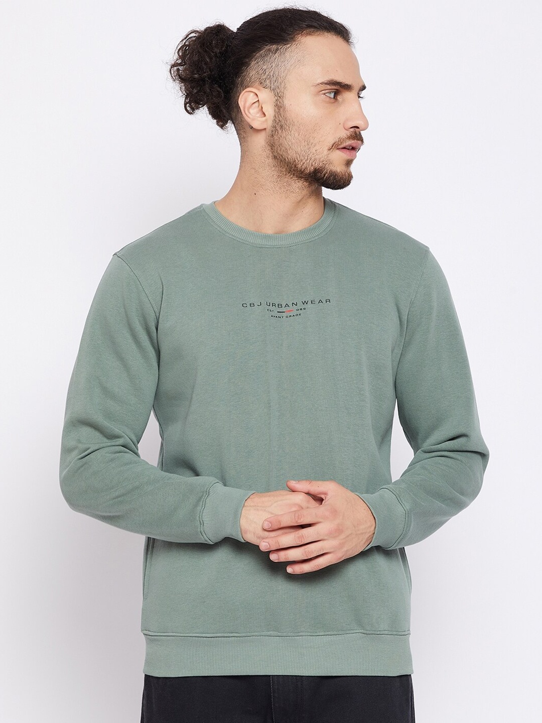 

Cantabil Men Green Sweatshirt