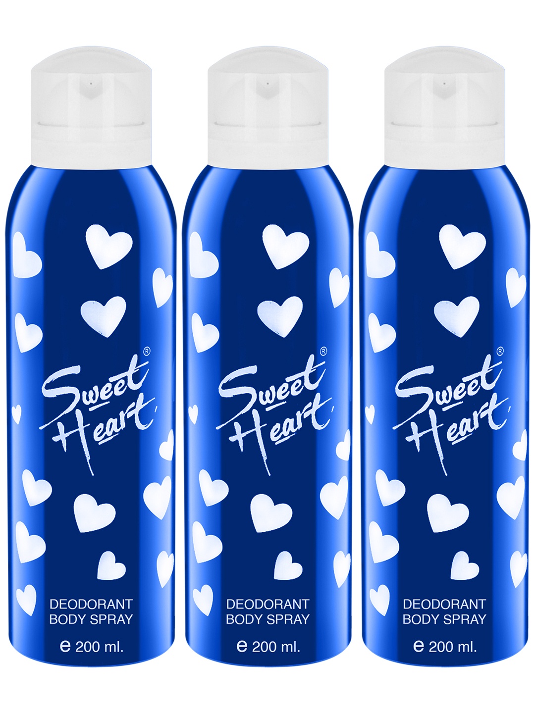 

Sweetheart Blue Pack of 3 Deodorant Bodyspray 200 ml