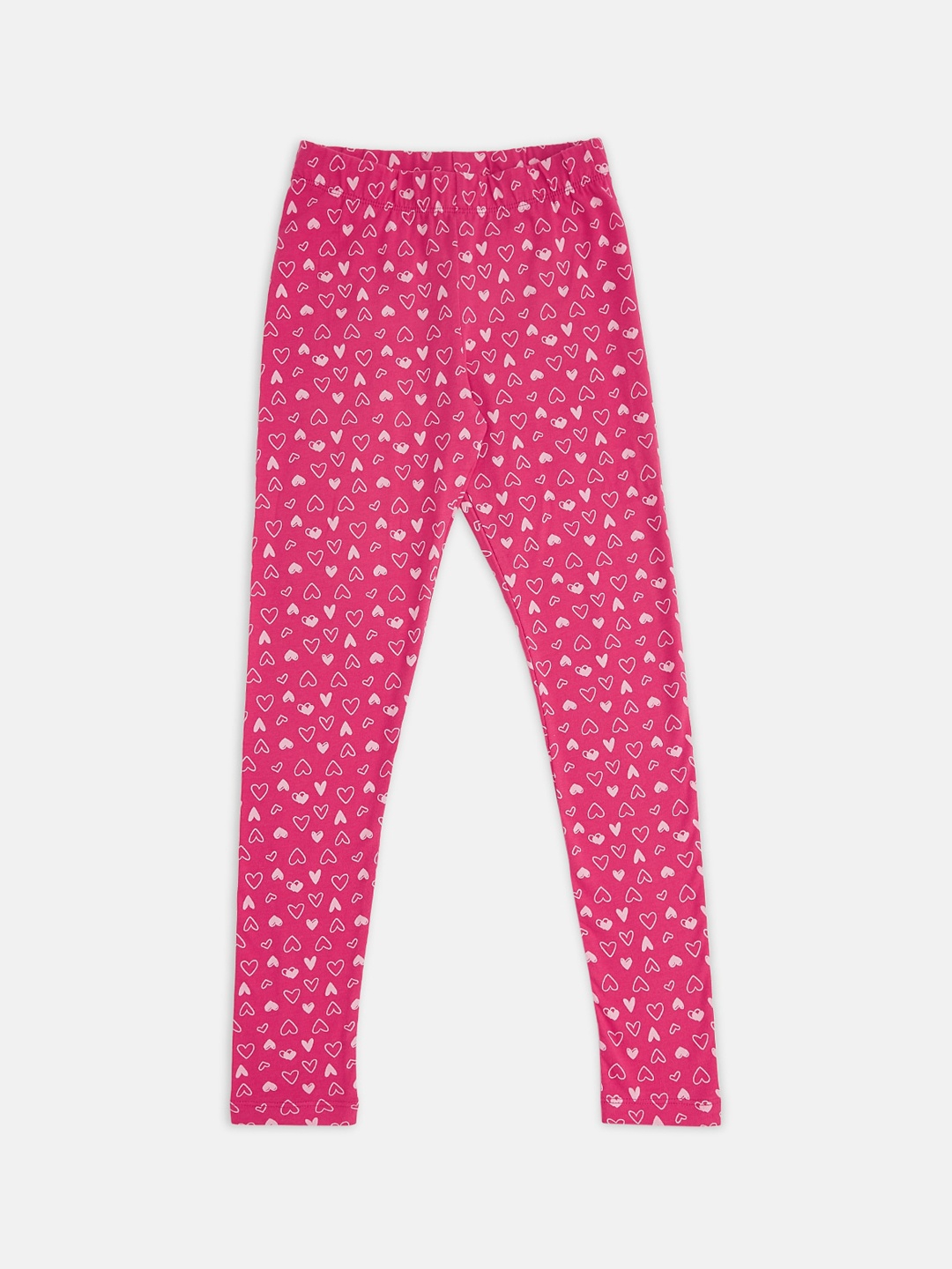 

Pantaloons Junior Girls Fuchsia Pink Printed Leggings