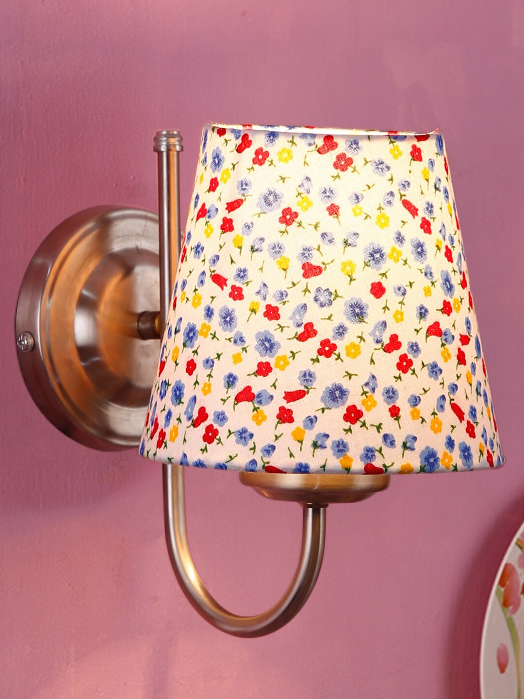 

Devansh Multicolor Wall Mounted Lamp With Steel Base, Multi