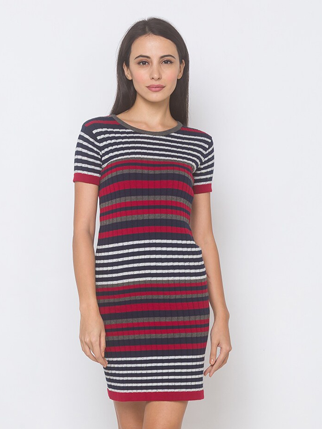 

Globus Red & Grey Striped T-shirt Dress