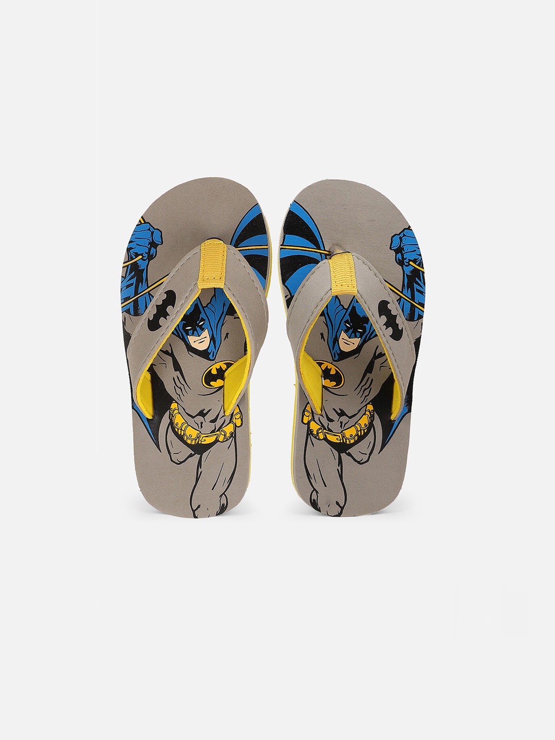 

Kids Ville Boys Grey Batman Printed Thong Flip-Flops