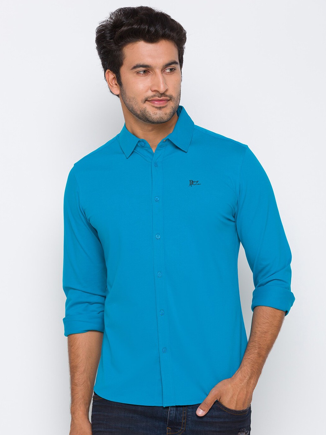 

Being Human Men Blue Slim Fit Opaque Casual Shirt