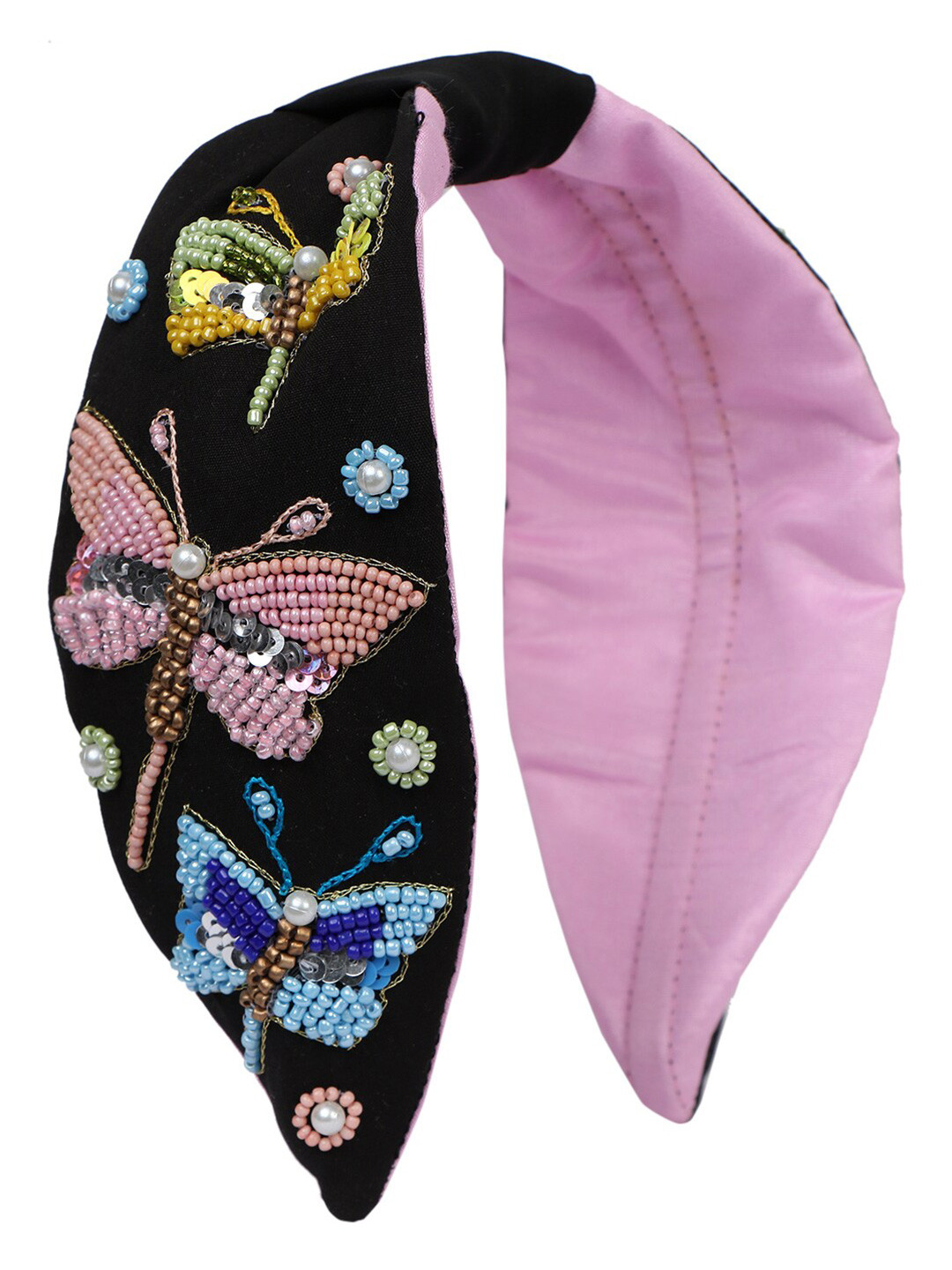 

Bella Moda Women Blue & Lavender Embellished Hairband