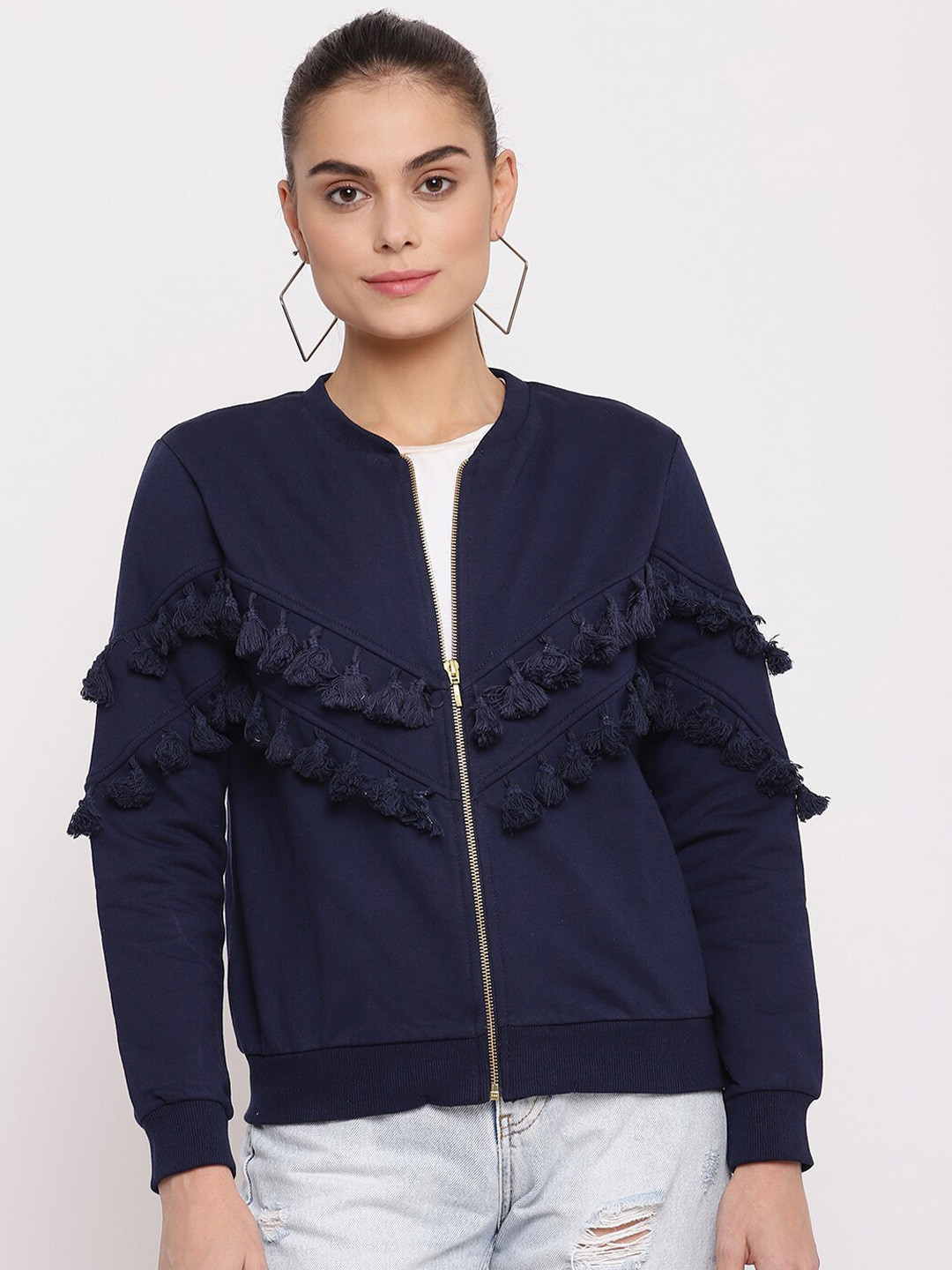 

The Vanca Women Navy Blue Sweatshirt