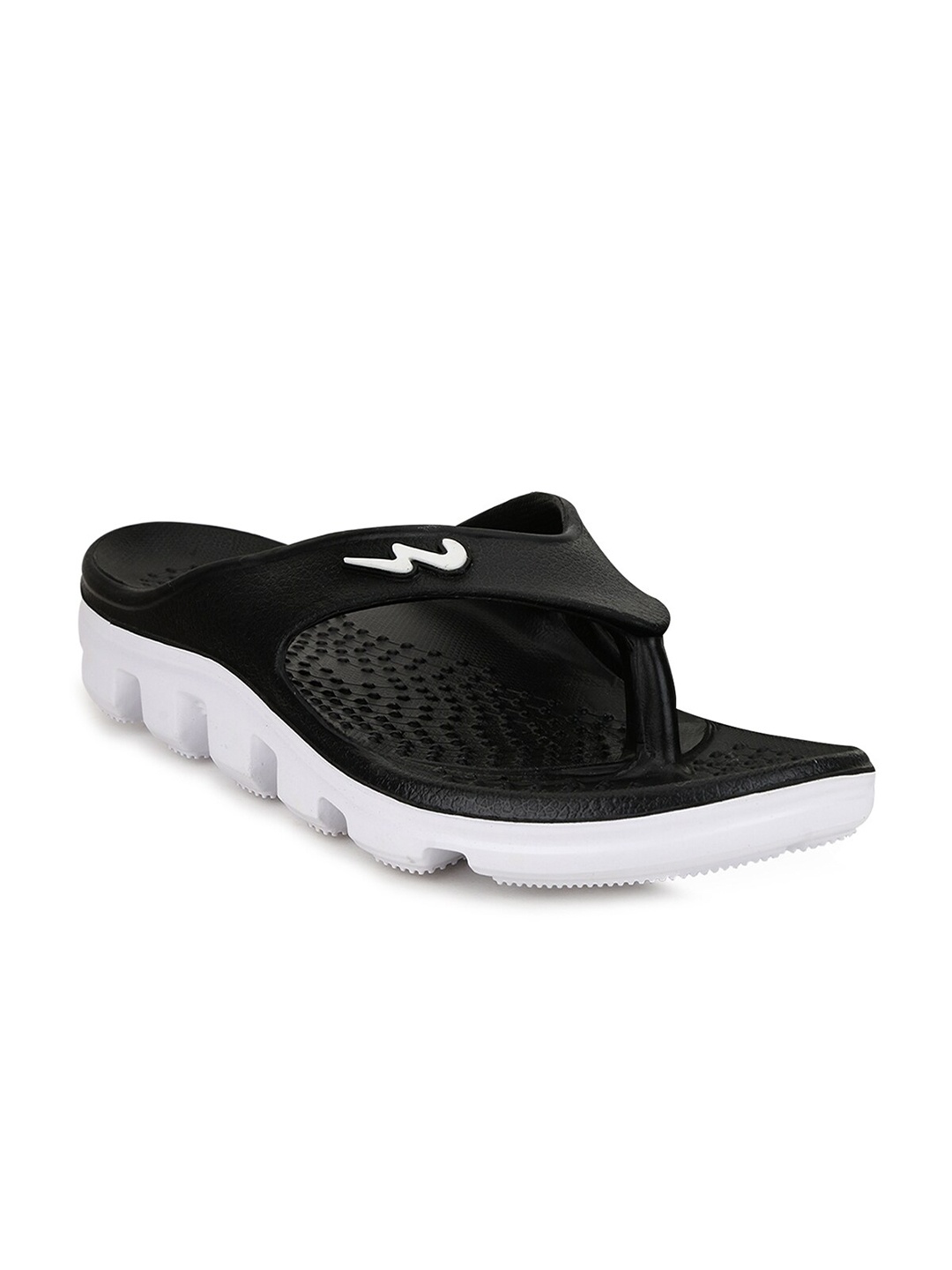 

Campus Men Black & White Thong Flip-Flops