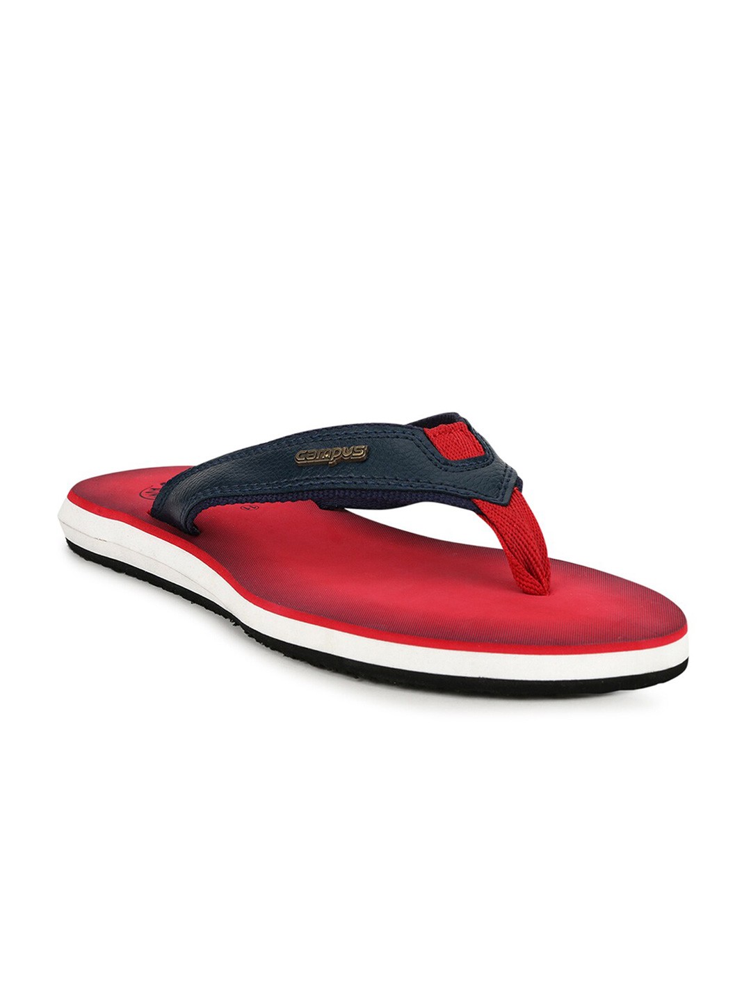 

Campus Men Red & Navy Blue Flip Flops
