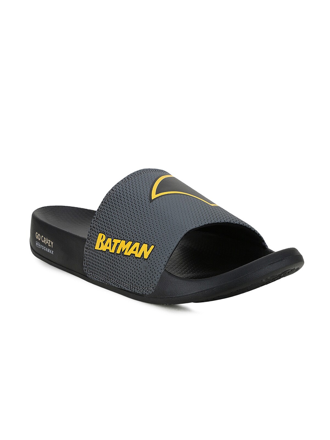

Campus Men Black & Grey Printed Sliders