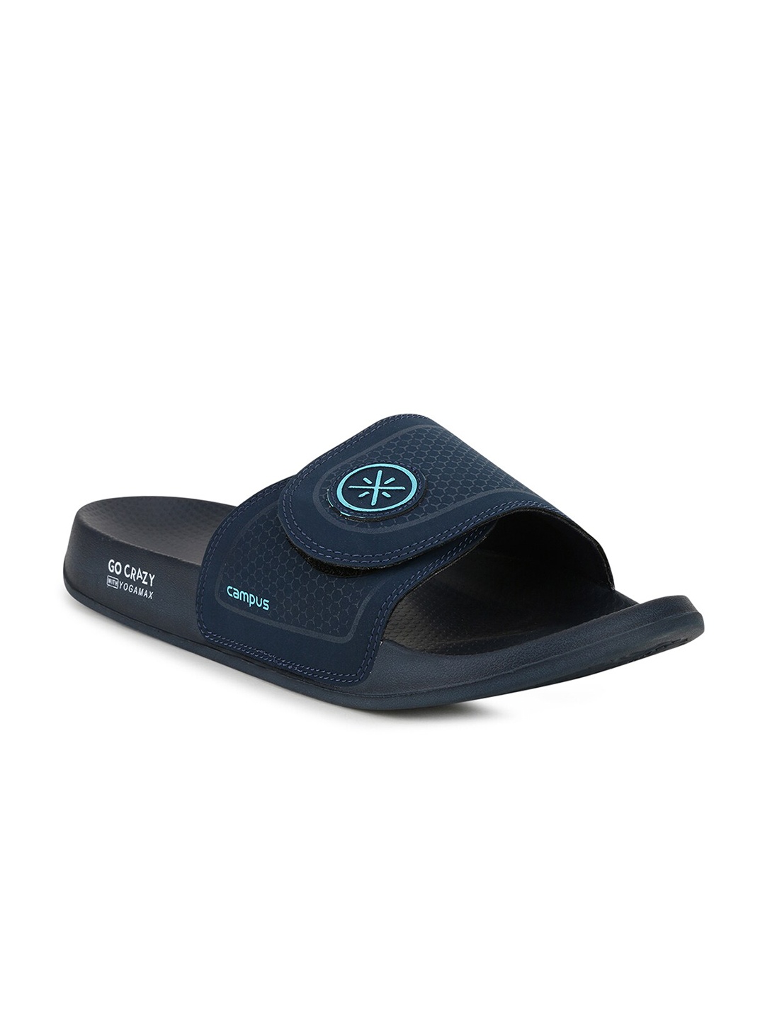 

Campus Men Navy Blue Printed Sliders