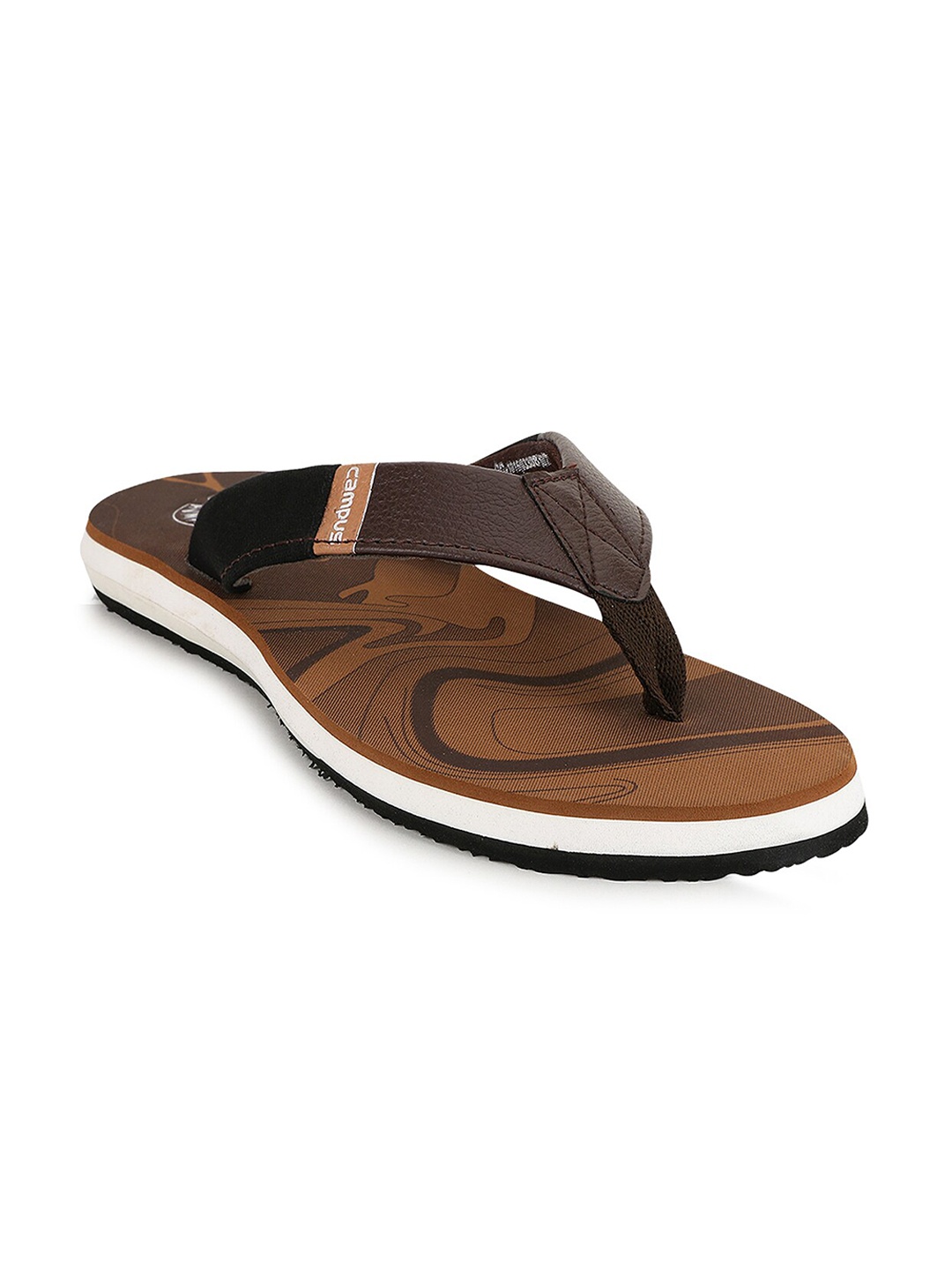 

Campus Men Tan Brown Flip Flops