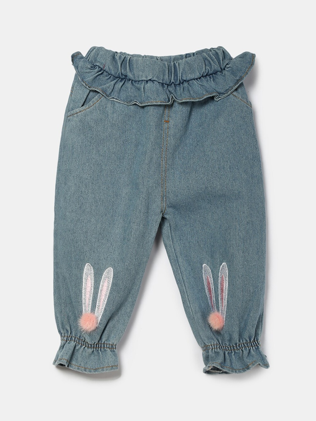 

Hopscotch Girls Blue Low Distress Jeans