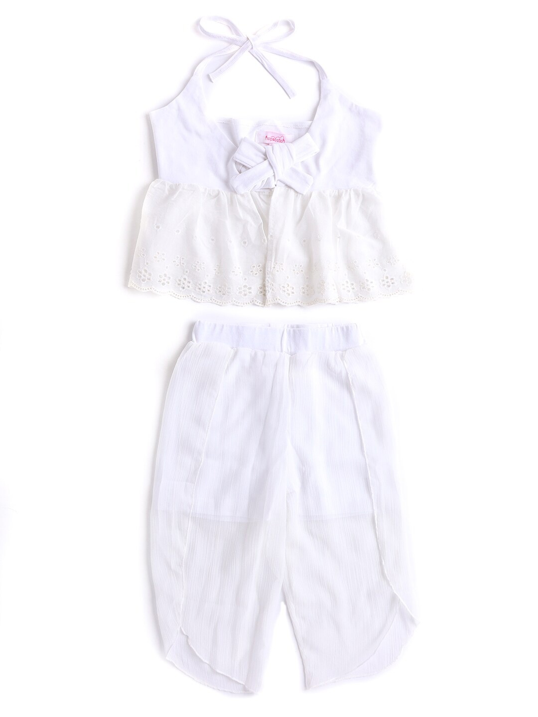 

Hopscotch Girls White Bow Applique Top With Capris