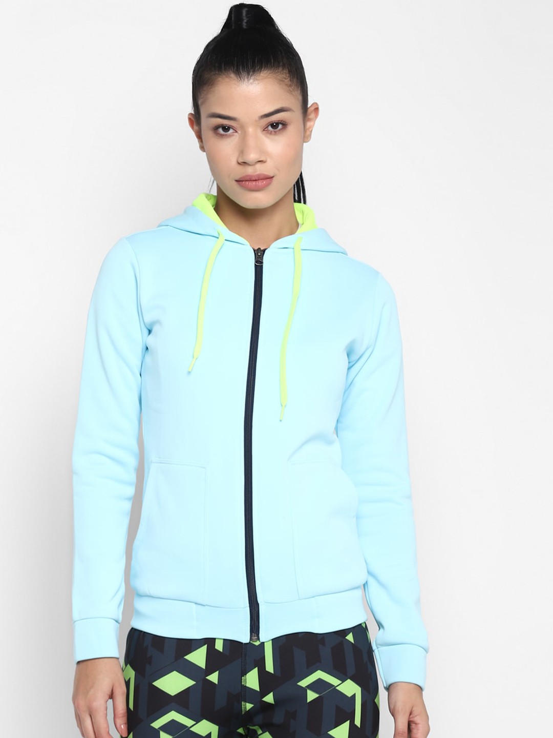 

OFF LIMITS Women Blue Hooded Sporty Jacket