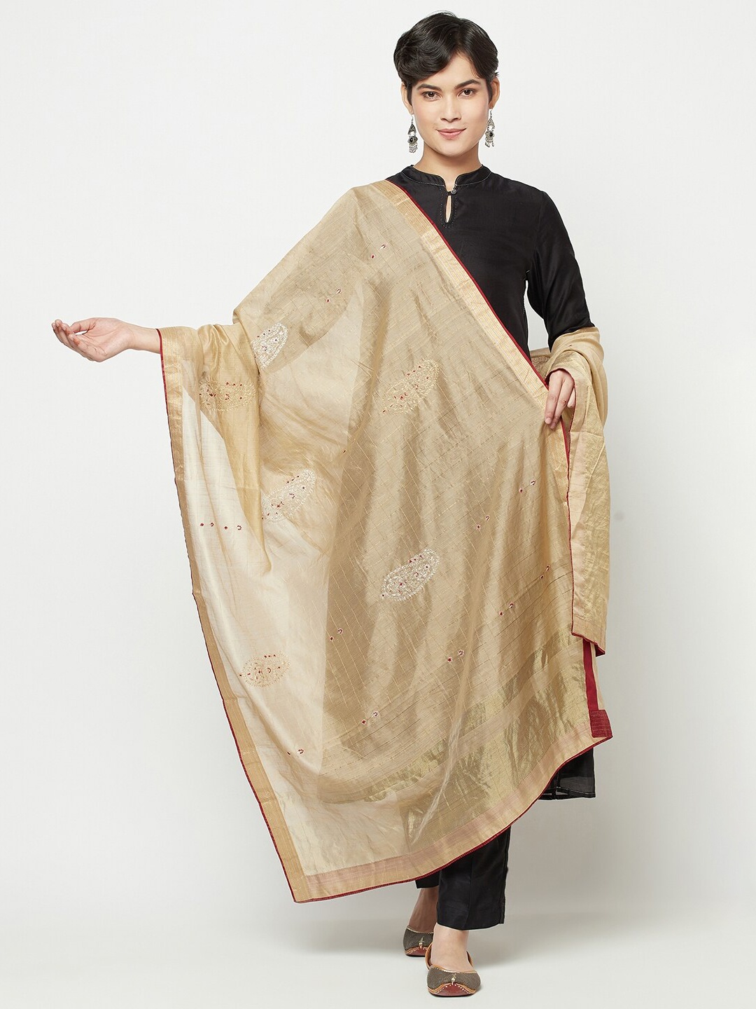 

Fabindia Women Beige Dupatta