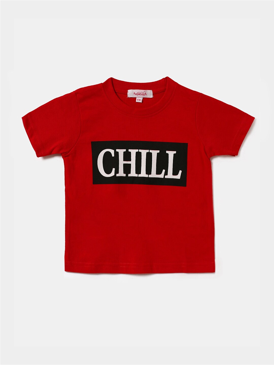 

Hopscotch Boys Red Printed T-shirt