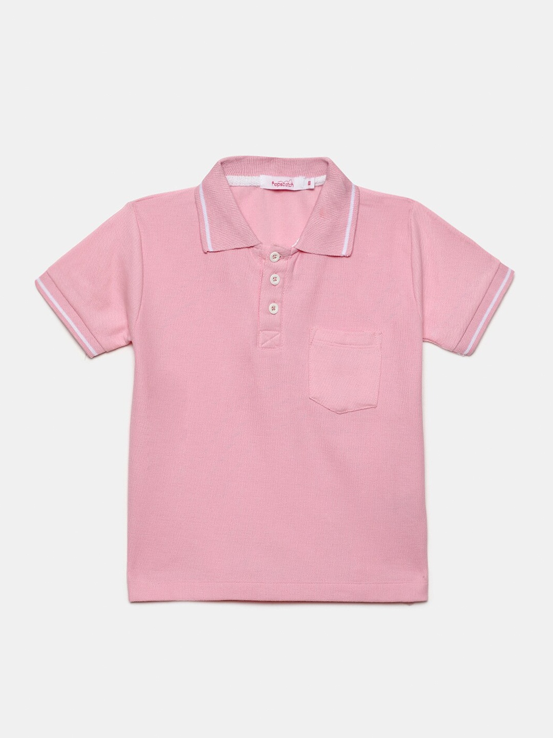 

Hopscotch Boys Pink Polo Collar T-shirt