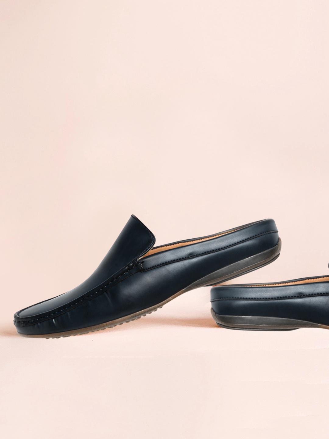 

Mast & Harbour Men Navy Solid Loafers, Navy blue