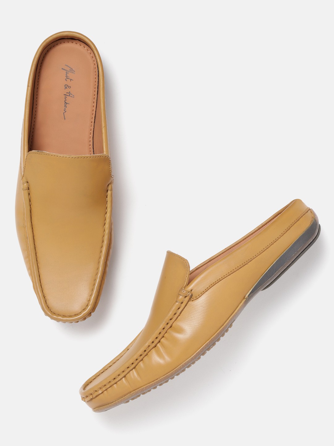 

Mast & Harbour Men Camel Brown Solid Mules