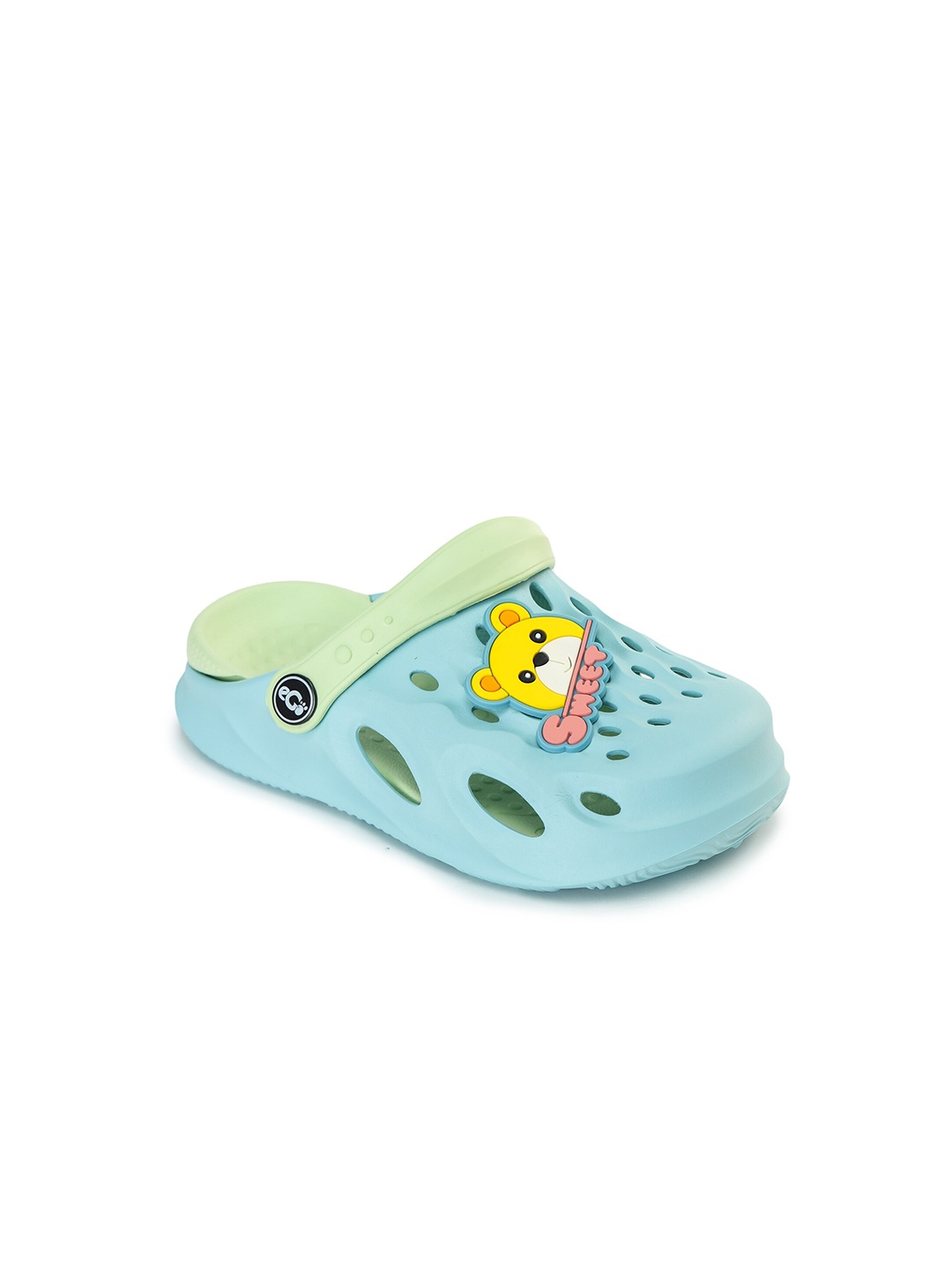 

e-GO Unisex Kids Lime Green & Blue Clogs