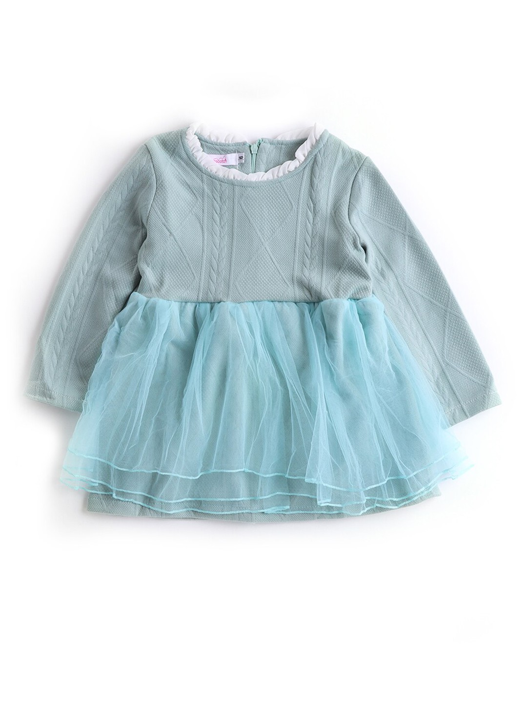

Hopscotch Blue Embroidered Dress