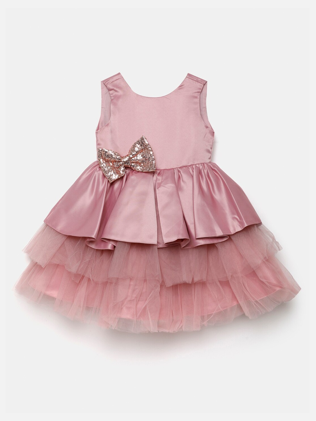 

Hopscotch Pink Solid Dress