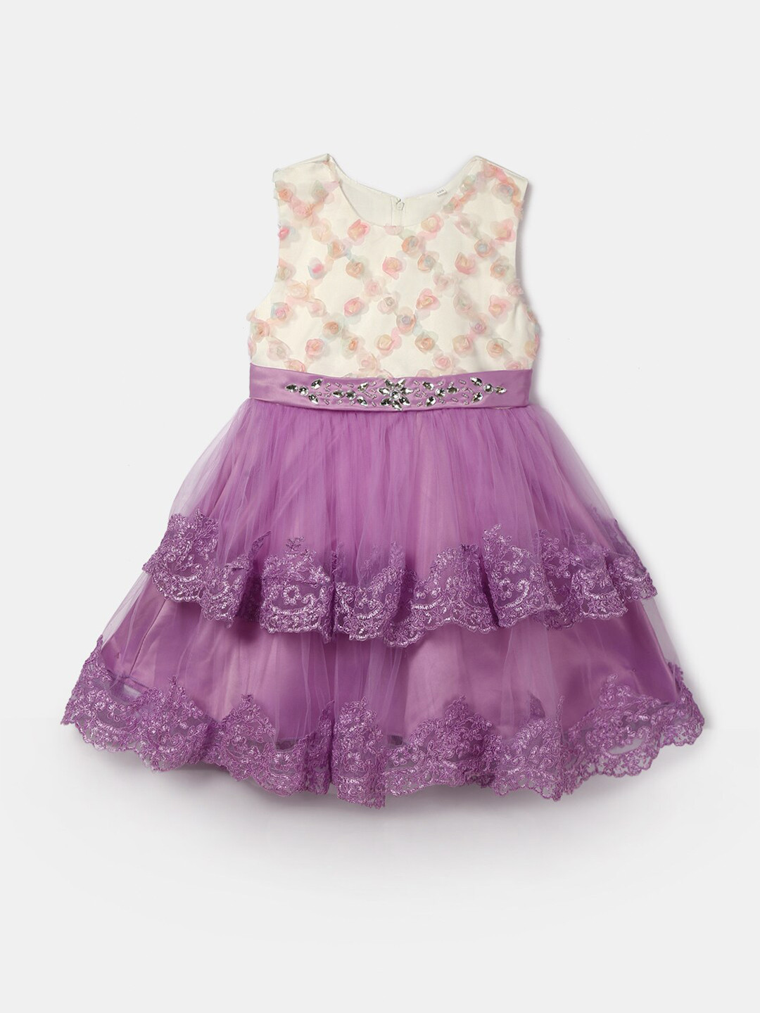 

Hopscotch Girls Purple Fit and Flare Dress