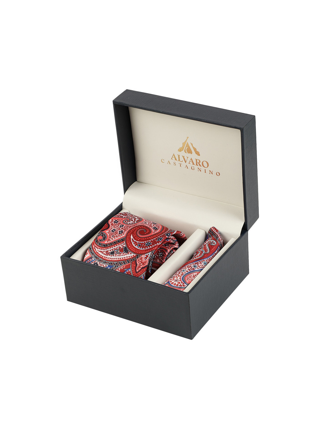 

Alvaro Castagnino Men Pink & Blue Printed Accessory Gift Set