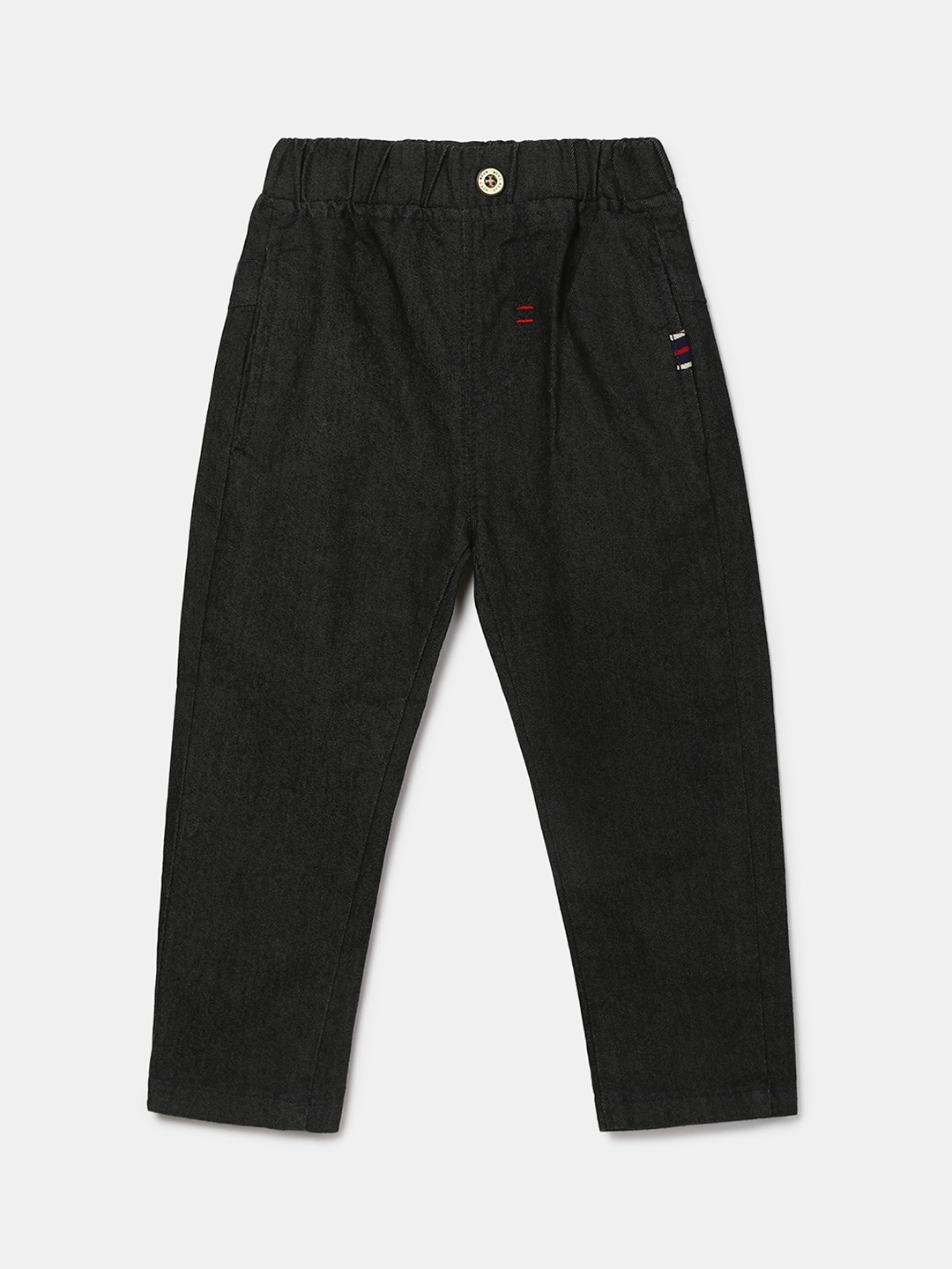 

Hopscotch Boys Black Regular Fit Jeans