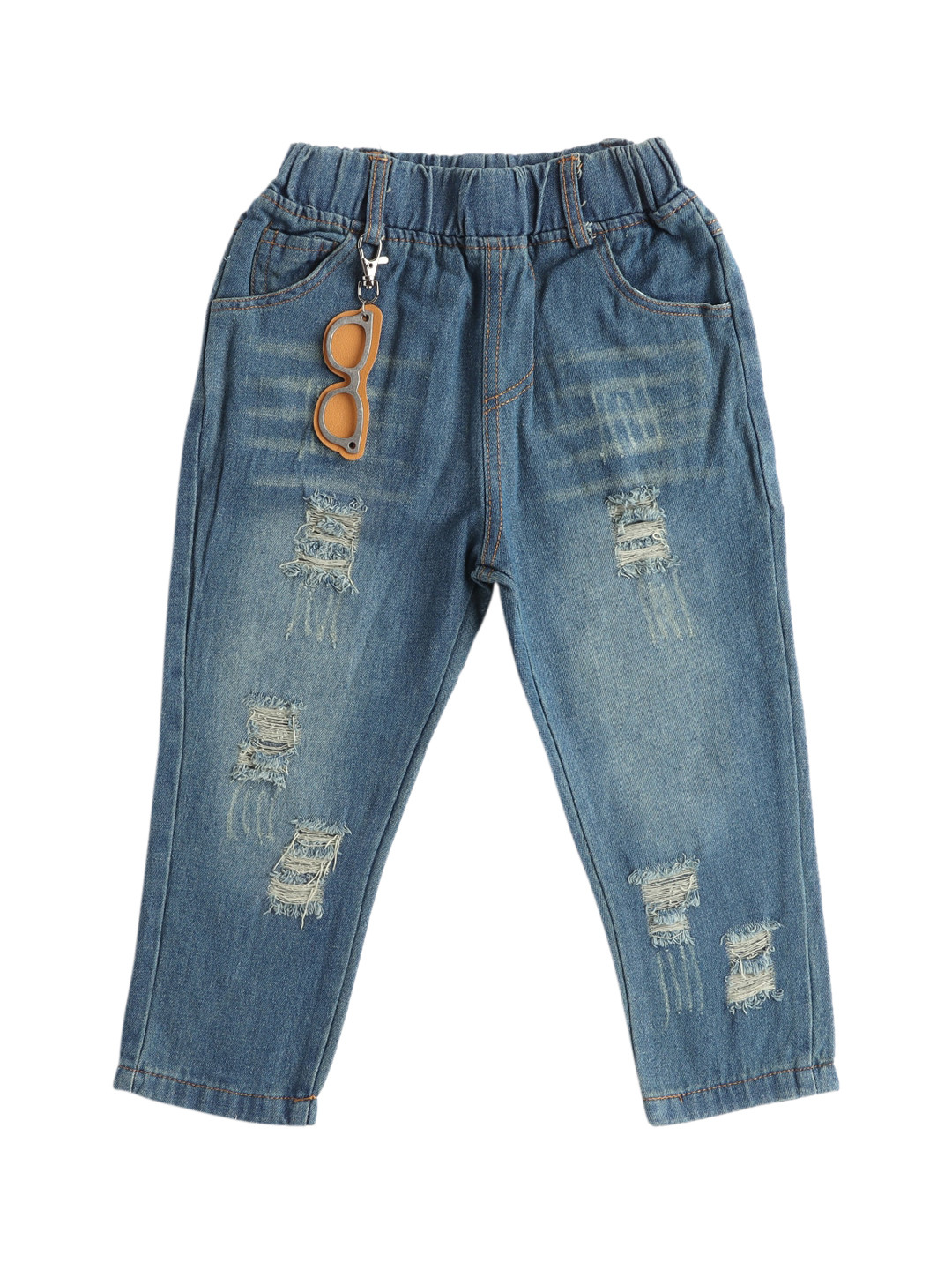 

Hopscotch Boys Blue Highly Distressed Light Fade Jeans