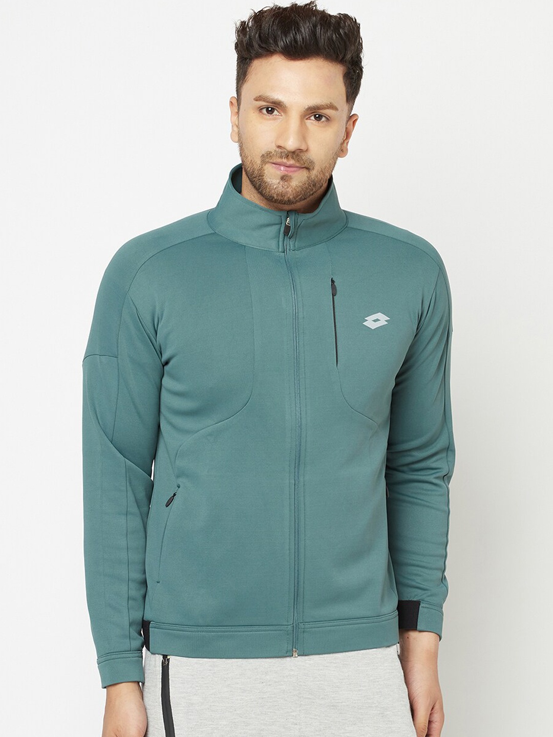 

Lotto Men Grey Sporty Jacket