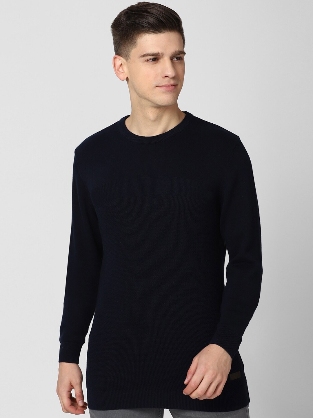 

Peter England Casuals Men Navy Blue Pullover