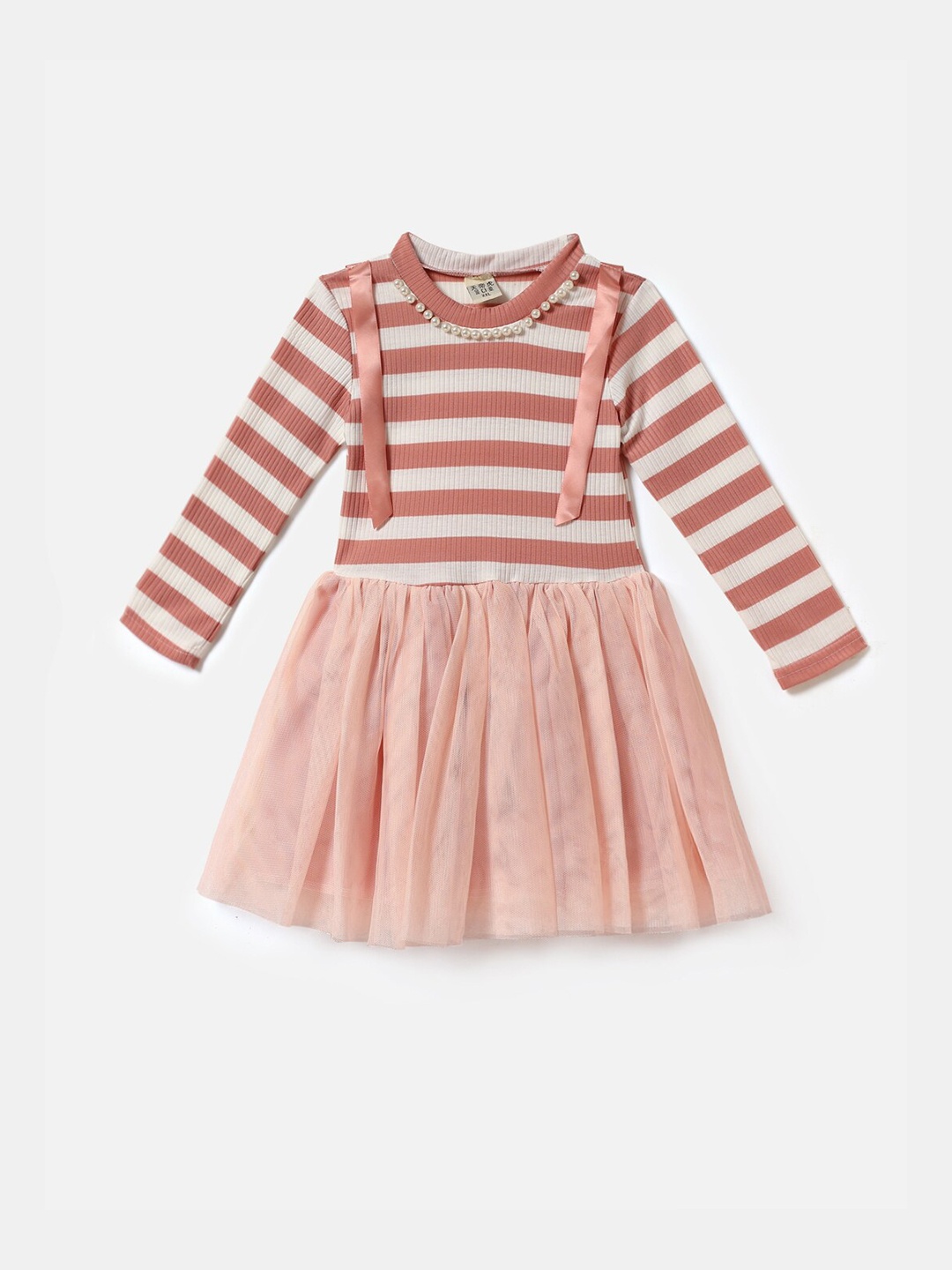 

Hopscotch Pink Striped Dress