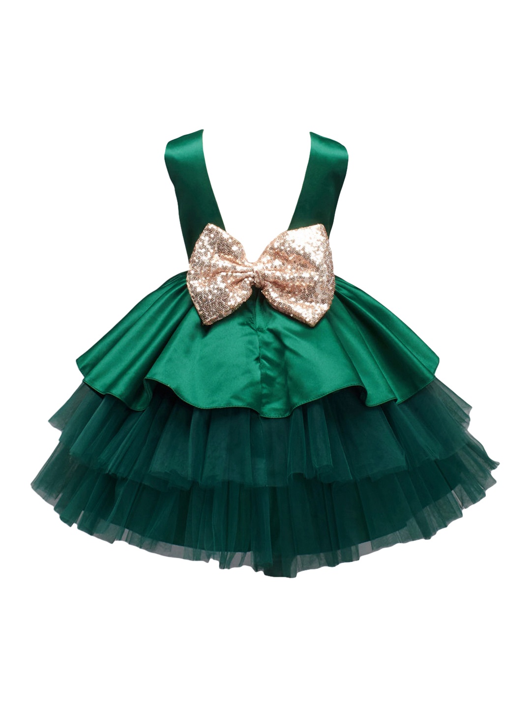 

Hopscotch Green & Gold-Toned Dress