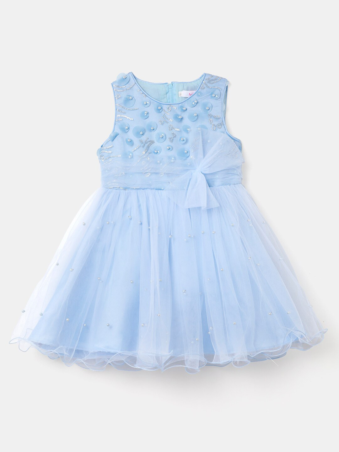 

Hopscotch Girls Blue Embellished Fit and Flare Dress