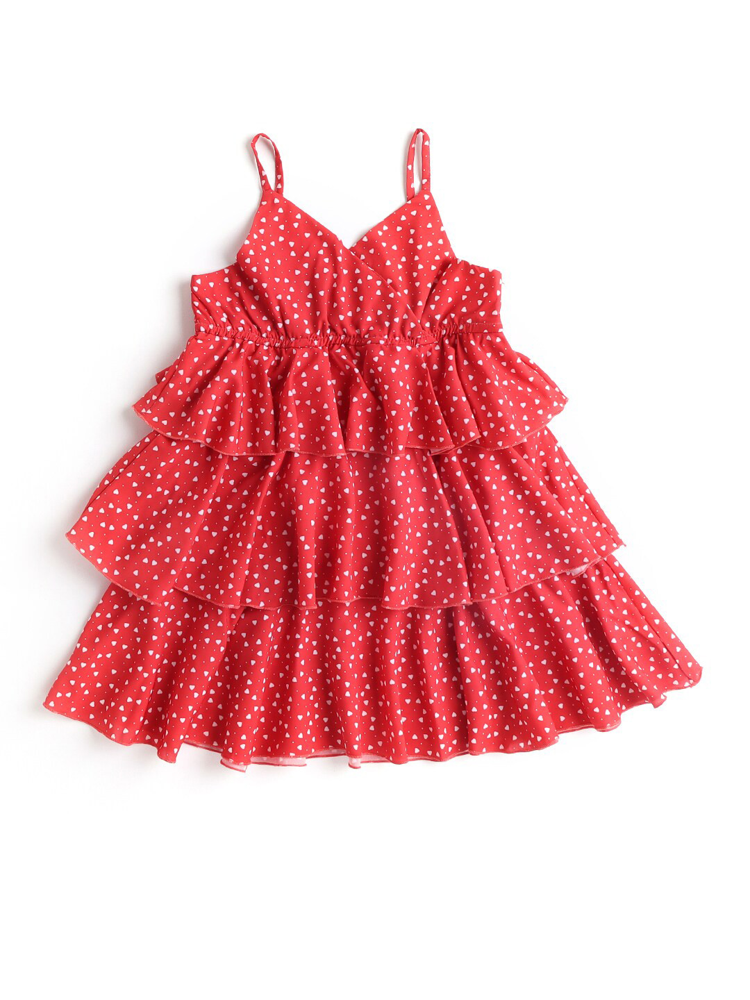 

Hopscotch Red Floral Dress