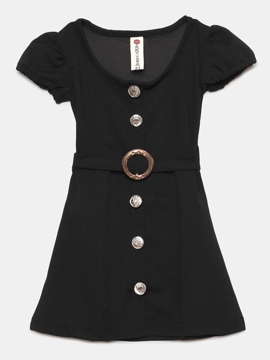 

Hopscotch Black A-Line Dress
