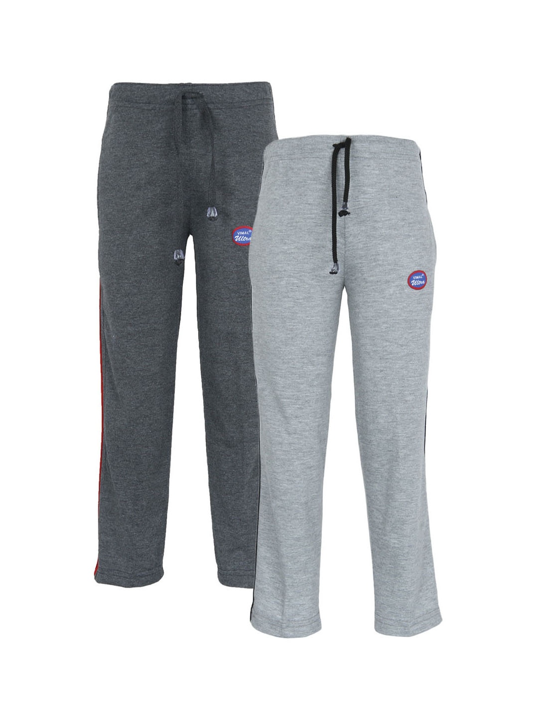 

VIMAL JONNEY Unisex Kids Grey Set Of 2 Cotton Blend Track Pants