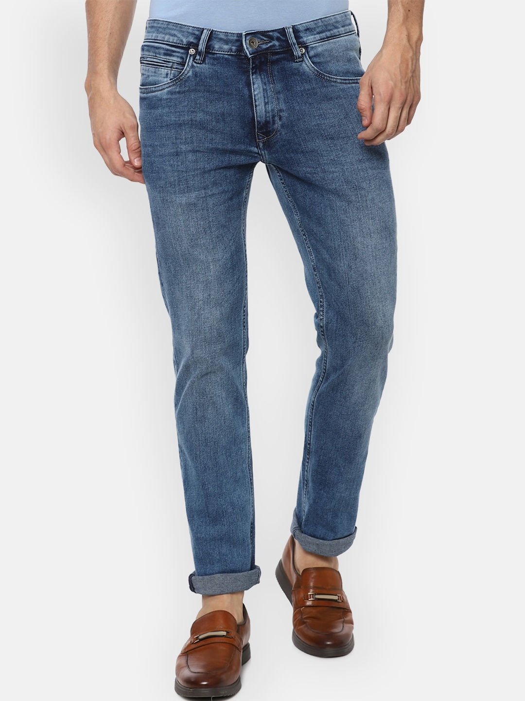 

Louis Philippe Jeans Men Blue Slim Fit Light Fade Jeans