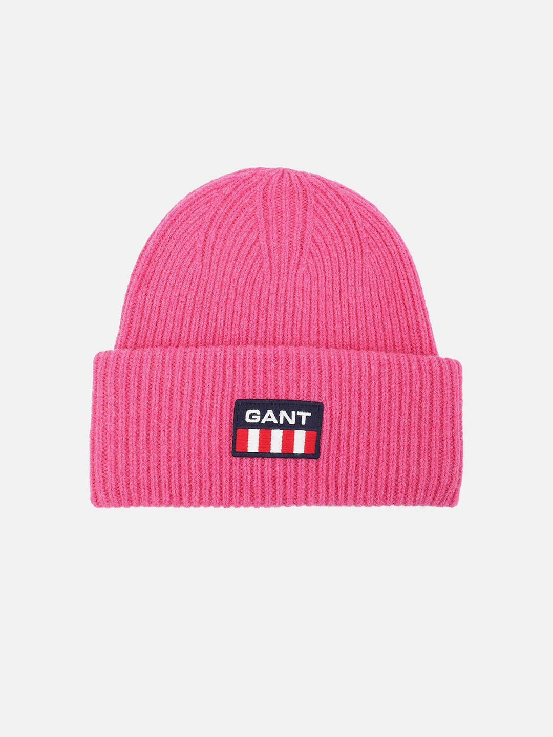 

GANT Men Pink & Navy Blue Woolen Beanie