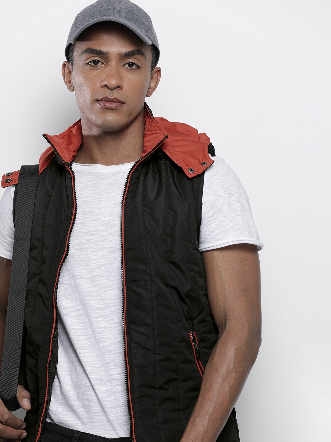 

The Indian Garage Co Men Black Solid Bomber Jacket