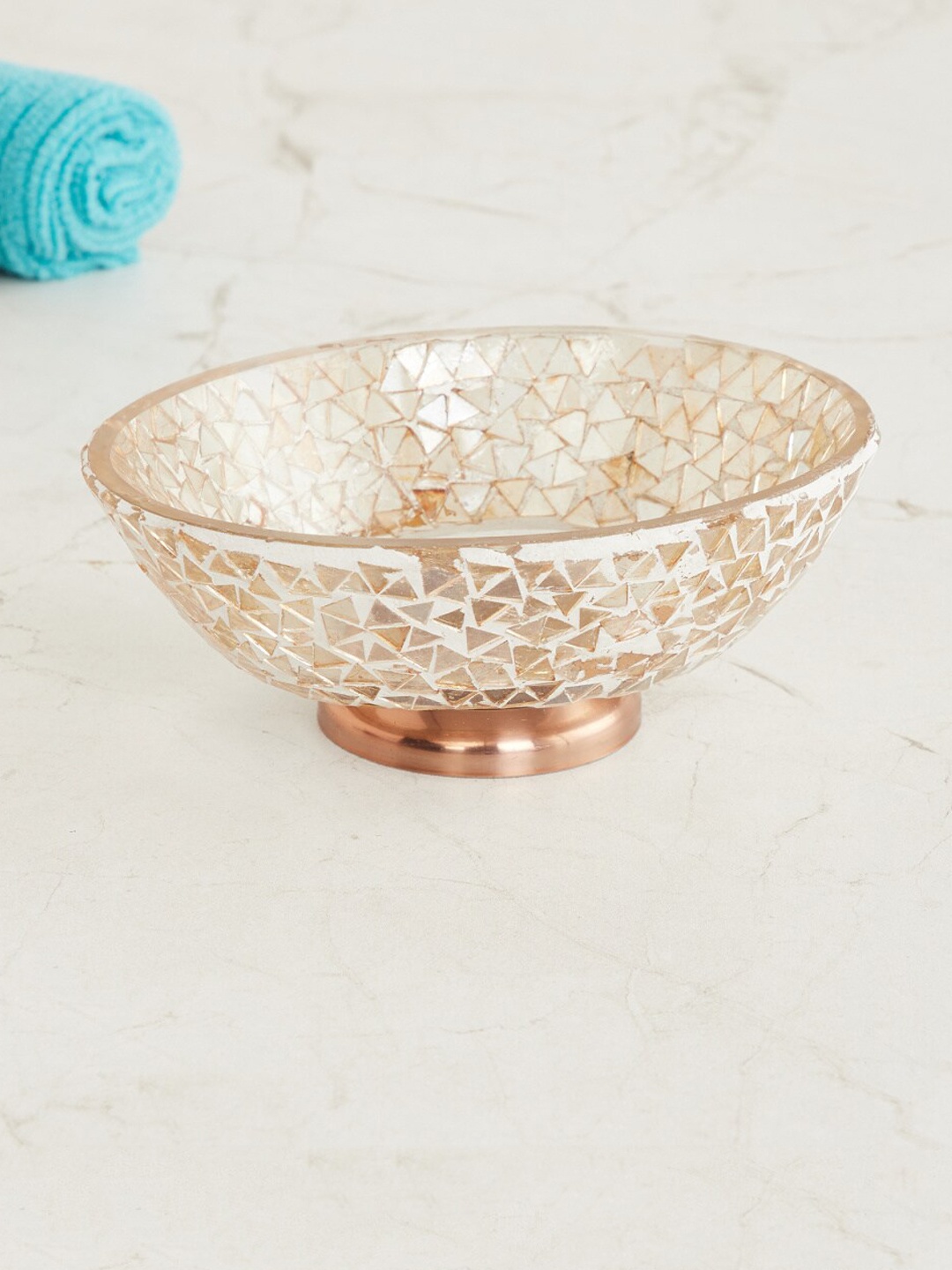 

Home Centre Gold Glass Bathroom Accessories
