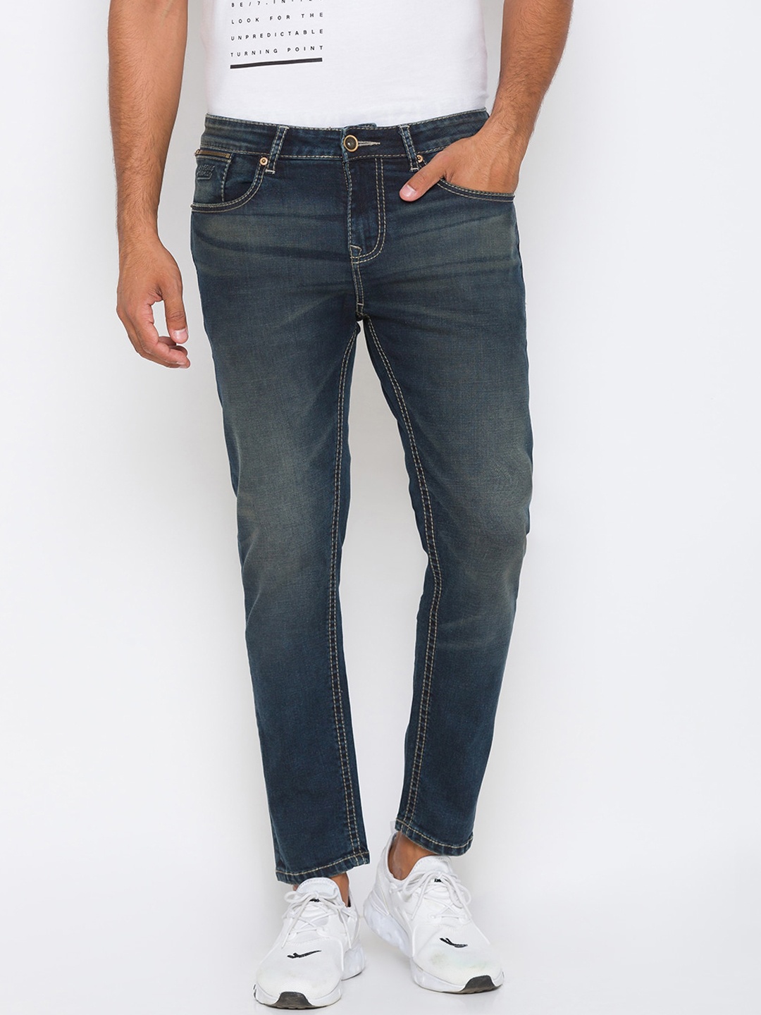 

Being Human Men Blue Skinny Fit Light Fade Jeans