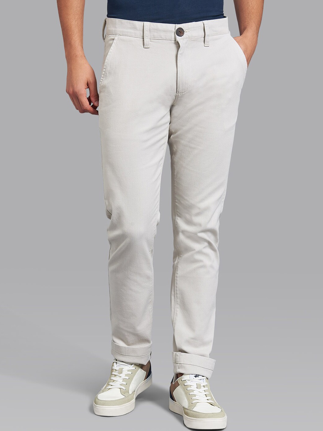 

Beverly Hills Polo Club Men Off White Trousers