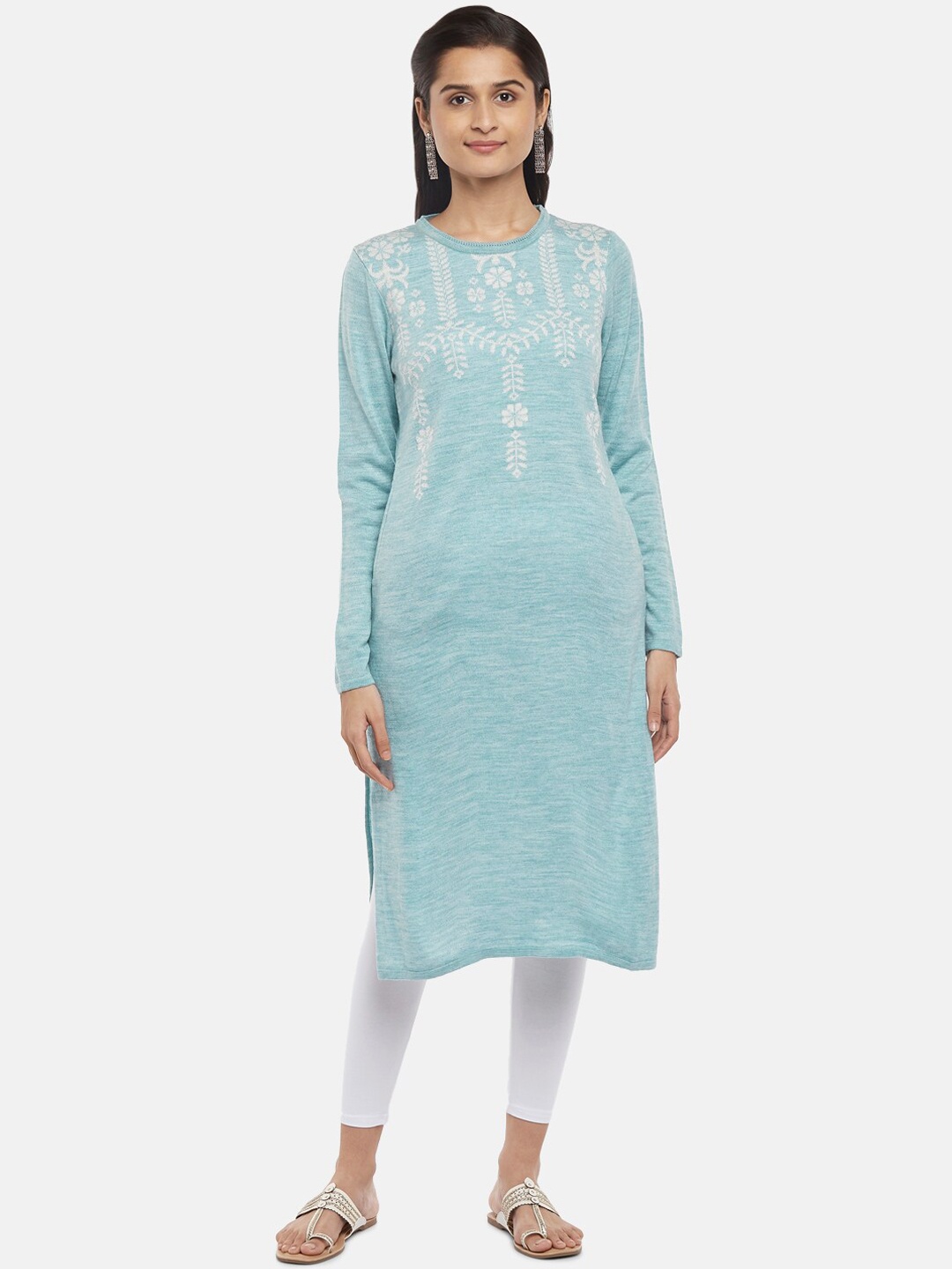 

RANGMANCH BY PANTALOONS Women Blue Acrylic Kurta