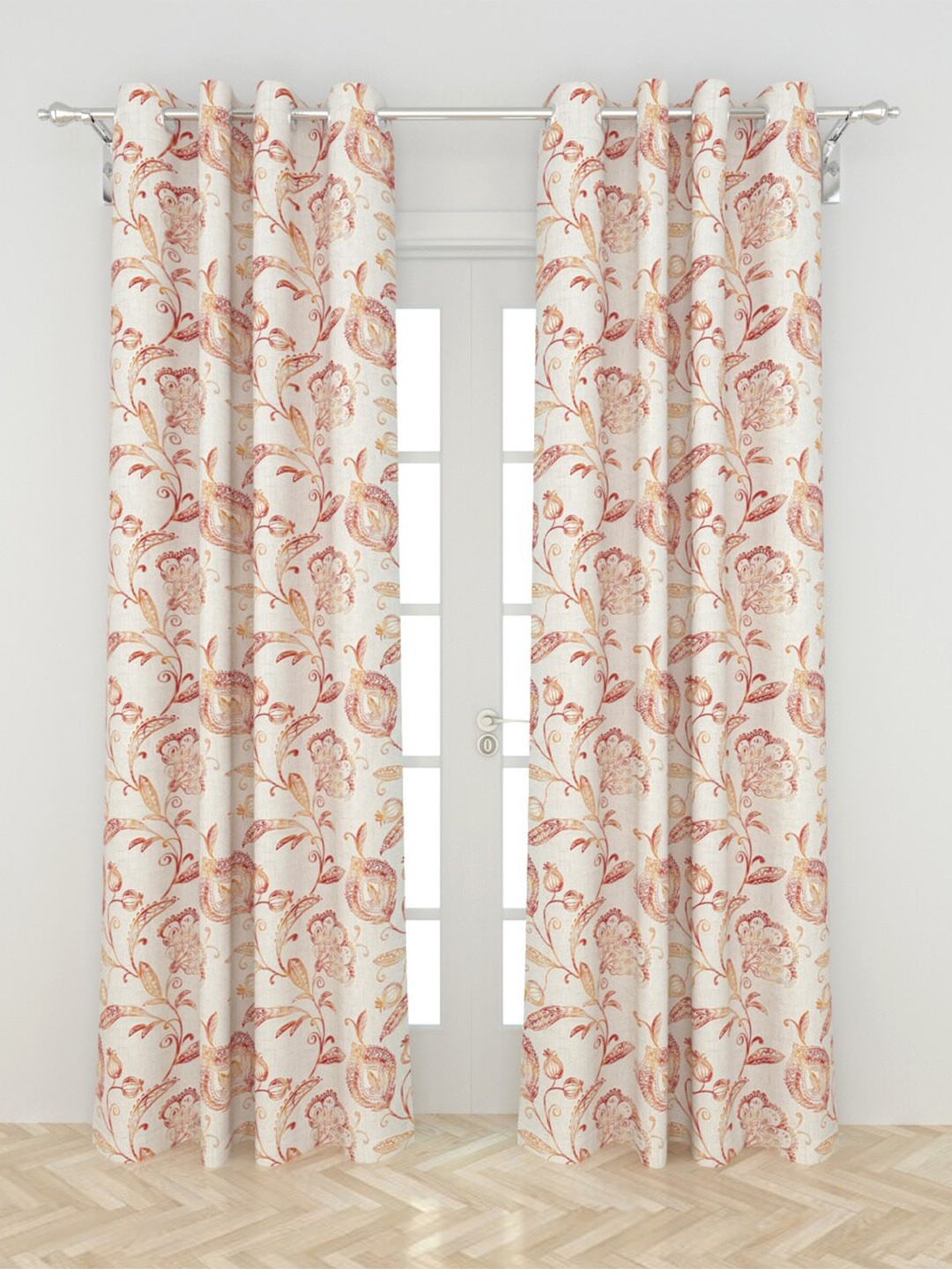 

Home Centre Set Of 2 Assorted Floral Regular Door Curtains